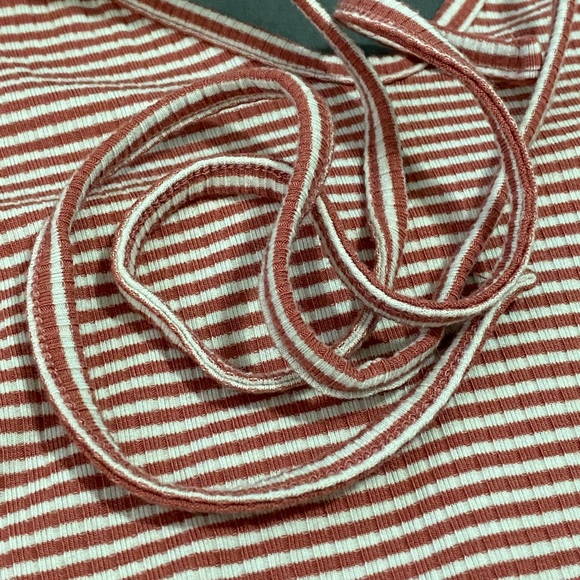 Vero Moda Striped Halterneck Top, Reddish Pink, XS - Picture 4 of 6